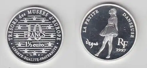 10 Franc Silber Münze Frankreich Schätze europäischer Museen 1997 (116423)