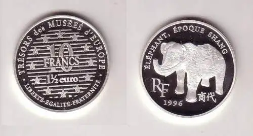 10 Franc Silber Münze Frankreich Schätze europäischer Museen 1996 (116723)