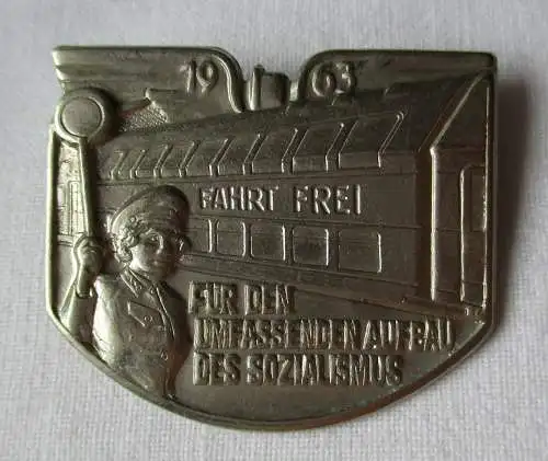 DDR Abzeichen Tag des deutschen Eisenbahners 1963 (133285)