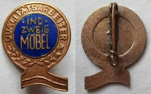 Abzeichen DDR Qualitätsarbeiter Industrie Zweig Möbel Stufe Bronze (142363)