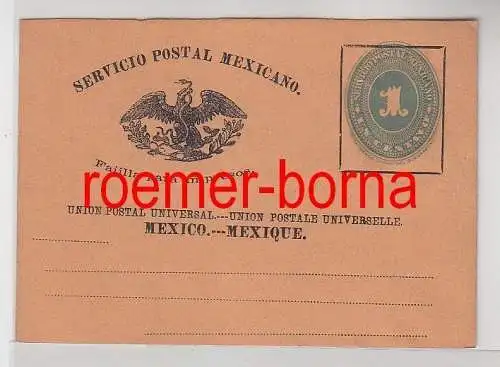 72575 seltener Ganzsachen Brief Mexiko 1 Centavo um 1900
