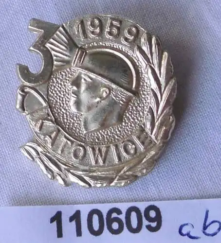 altes Abzeichen Bergbauregion Katowice 1959 (110609)