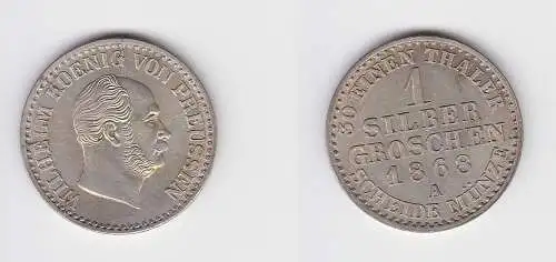 1 Silbergroschen Münze Preussen Wilhelm I. 1868 A vz. (150164)