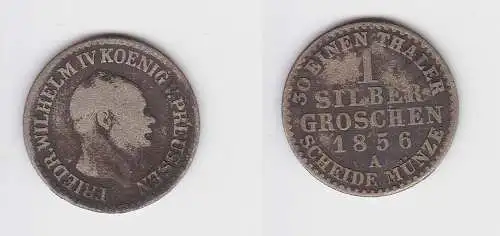 1 Silbergroschen Münze Preussen Wilhelm IV. 1856 A f.ss (150217)