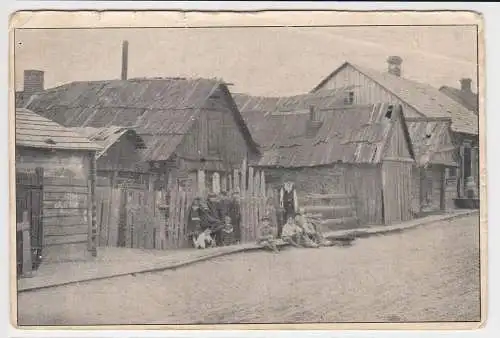 97442 Feldpost Ak Baranowitschi - Bismarckstraße (alte Häuser) 1917