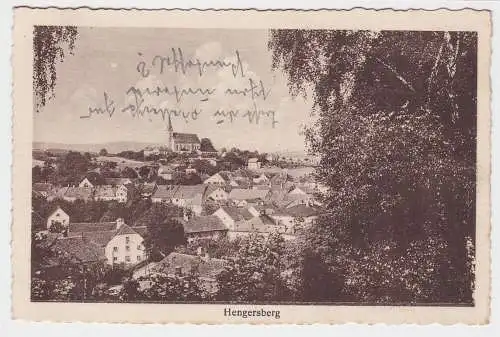 95447 Ak Hengersberg - Totalansicht mit Kirche 1926