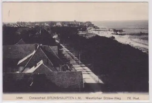 901669 Ak Ostseebad Brunshaupten i.M. - westlicher Bölow-Weg 1921