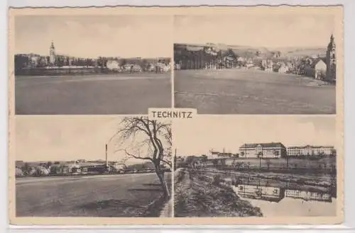 77516 Feldpost Ak Technitz in Sachsen Ortsansichten 1943