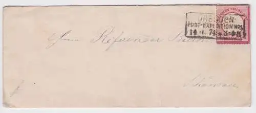 83780 Deutsches Reich Brief 1 Groschen Dresden Post Expedition 1874