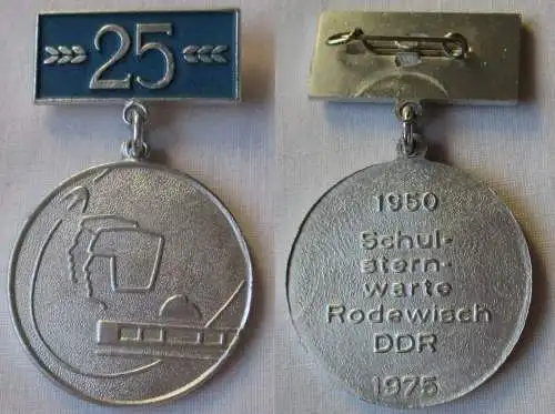 DDR Abzeichen 25 Jahre Schulsternwarte Rodewisch 1950 - 1975 (144416)