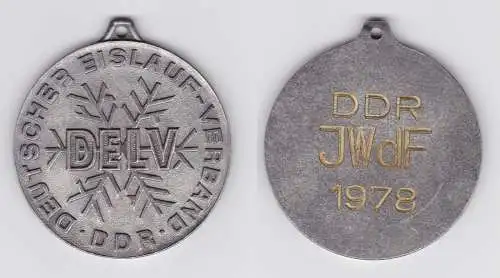 DDR Medaille DELV Deutscher Eislauf-Verband JWdF 1978 (129189)