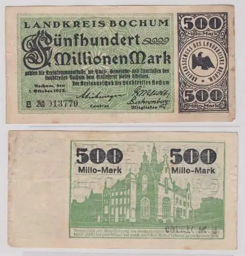 500 Millionen Mark Banknote Inflation Landkreis Bochum 1.10.1923 (137976)