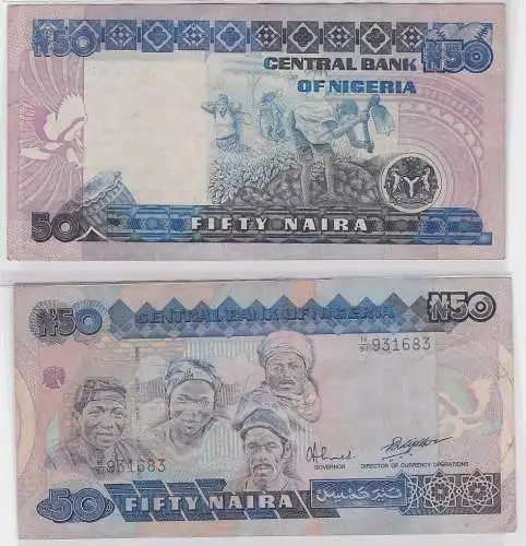 50 Naira Banknote Central Bank of Nigeria 1991 (122182)