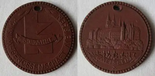 DDR Medaille Meissner Porzellan 80 Jahre Konsumgenossenschaft Meissen (145027)