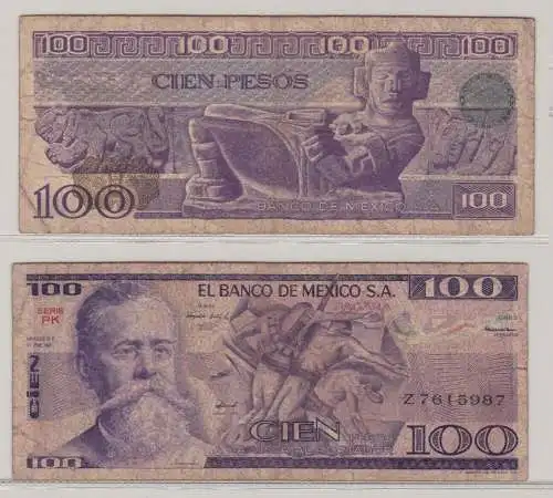 100 Pesos Banknote Mexiko 1981 (138270)