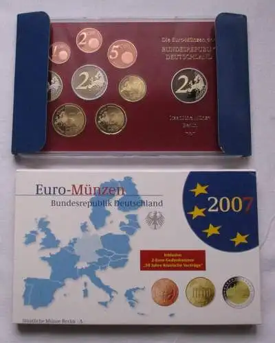 BRD KMS Kursmünzensatz Umlaufmünzenserie 2007 A Berlin Spiegelglanz /163579