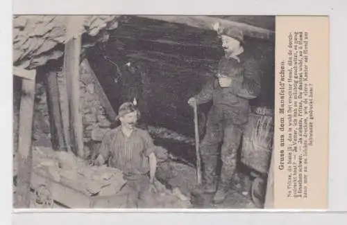 907579 Bergbau Ak Gruß aus dem Mansfeldschen um 1910