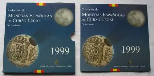 KMS Kursmünzensatz Pesetas Münzen Spanien 1999 Stempelglanz OVP (135286)