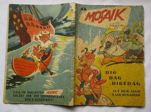 MOSAIK Digedags Nr. 1 Auf der Jagd nach dem Golde Hannes Hegen 1955 (159752)