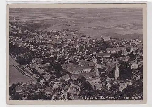 905438 Ak Schafstädt (Kreis Merseburg) Fliegeraufnahme um 1940