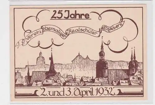 907563 Ak 25 Jahre Verein ehemaliger Realschüler Eisleben 1932