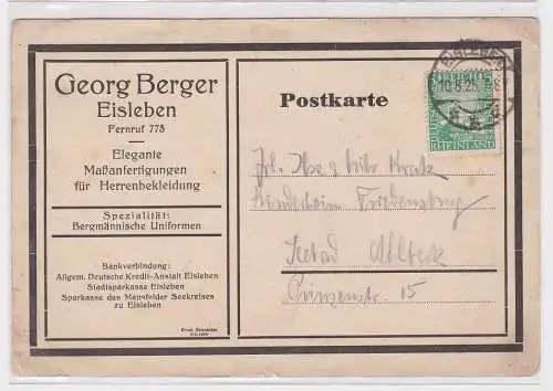 907806 Reklame Ak Eisleben Georg Berger Schneider Bergmännischer Uniformen 1925