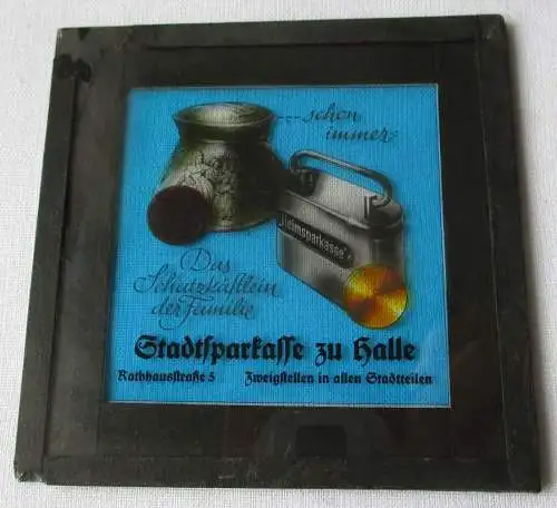 Werbung Fotoplatte Das Schatzkästlein der Familie Stadtsparkasse Halle (118875)
