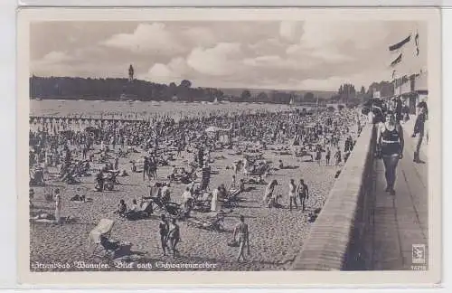 16481 Ak Strandbad Wannsee Blick nach Schwanenwerder 1936