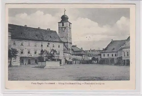 904290 Ak Sibiu Hermannstadt König Ferdinand Ring 1932
