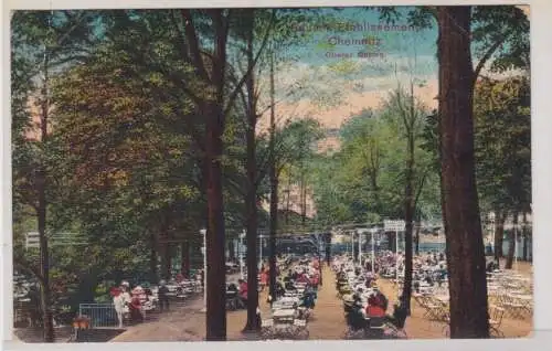 49343 Ak Chemnitz - Baum's Etablissement, Oberer Garten 1913