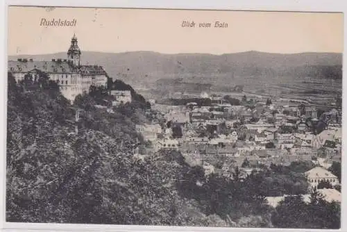 904119 Ak Rudolstadt Blick vom Hain 1912