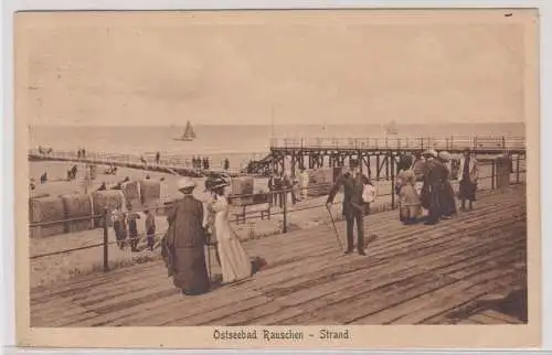 902704 Ak Ostseebad Rauschen Svetlogorsk - Strand 1921