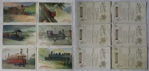 Palminbilder Serie Eisenbahnen um 1910 (7/157289)