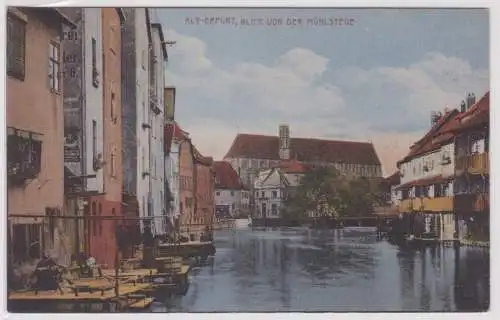 68726 Ak Alt-Erfurt - Blick von der Mühlstege um 1910