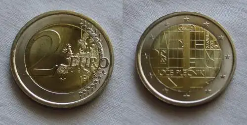2 Euro Gedenkmünze Slowenien 150. Geburtstag von Joze Plecnik 2022 Stgl.(159809)