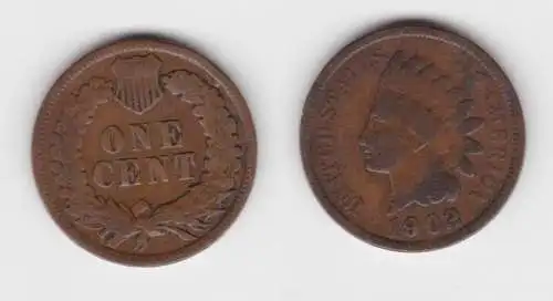 1 Cent Kupfer Münze USA 1902 (142659)