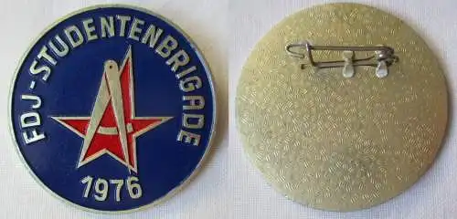 DDR Abzeichen für den Einsatz in FDJ-Studentenbrigade 1976 (106965)