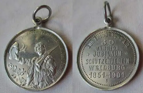 Medaille 50 jähriges Jubiläum des Schützenverein Weilburg 1851-1901 (116021)