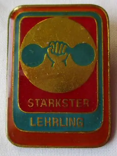 DDR Abzeichen "Stärkster Lehrling" Bronze goldfarben Bartel 995 (130435)