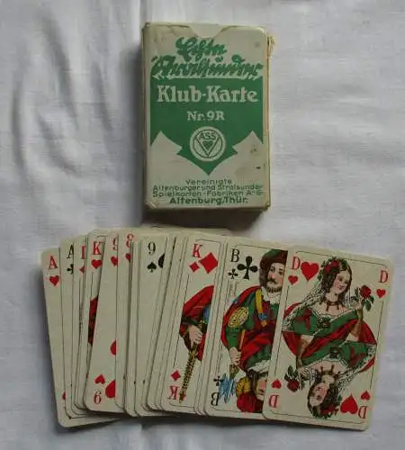 Klub-Karte Klub-Pikett Nr. 9R Skat Altenburger Spielkarten-Fabriken (107632)