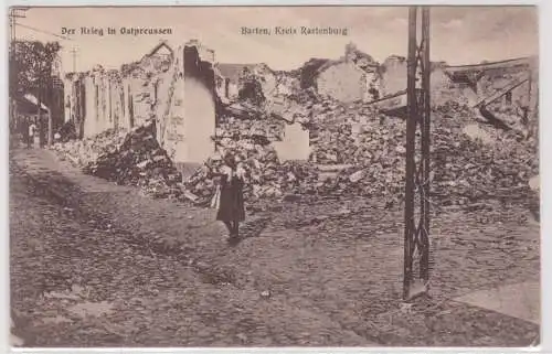 73674 Feldpost Ak Der Krieg in Ostpreussen - Barten Kreis Rastenburg 1914