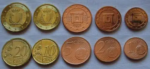 Euro Kursmünzensatz 1 - 20 Cent Malta 2012 bankfrisch (135917)