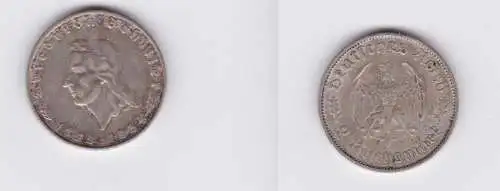 2 Mark Silber Münze Friedrich von Schiller 1934 F (117138)