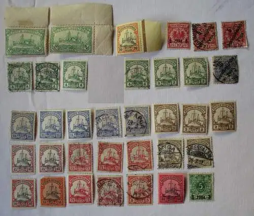 Briefmarken Deutsch Ostafrika Interessante Sammlung mit 35 Werten (112563)