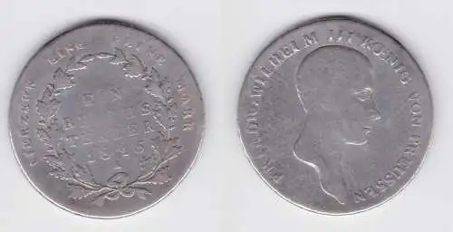 1 Taler Silber Münze Preussen Friedrich Wilhelm III 1815 A f.ss (151271)