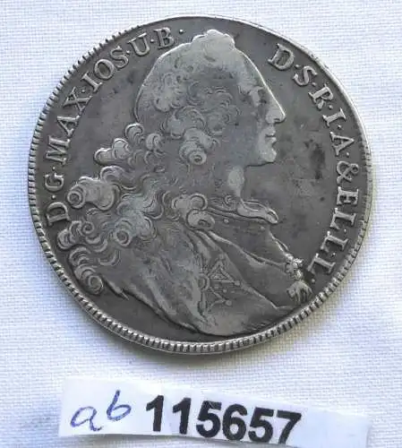 1 Madonnentaler Silber Münze Bayern 1764 (115657)