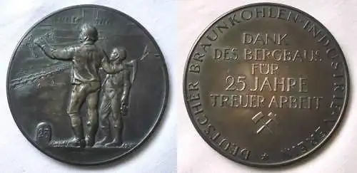 seltene Silber Medaille Bergbau für 25 Jahre treue Arbeit (123136)