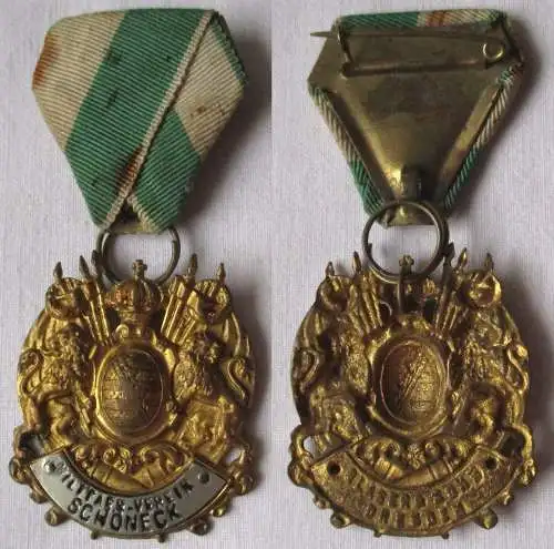 seltenes Abzeichen Militär Verein Schöneck um 1920 (147077)
