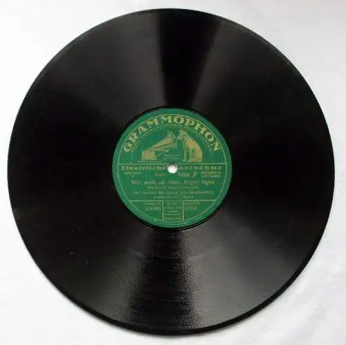 Grammophon Schellackplatte "Ich küsse Ihre Hand, Madame"  um 1930 (124776)