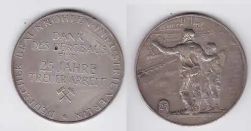 seltene Silber Medaille Bergbau für 25 Jahre treue Arbeit (133657)